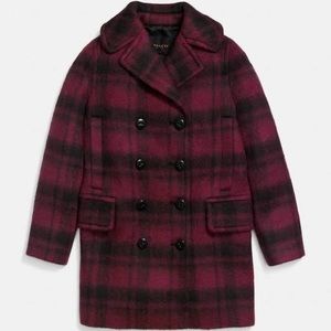 Coach Burgundy Peacoat